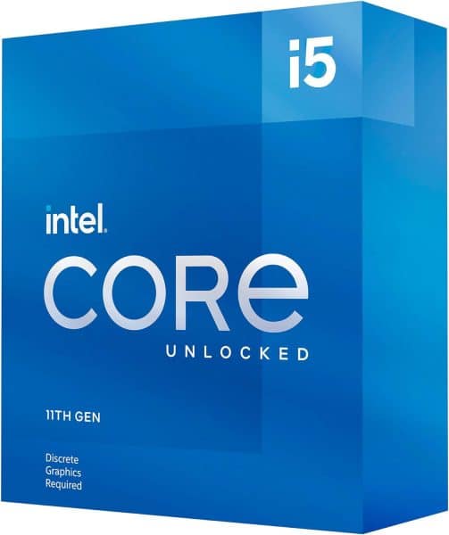 Intel® Core™ i5-11600KF Desktop Processor 6 Cores up to 4.9 GHz Unlocked LGA1200 (Intel® 500 Series  Select 400 Series Chipset) 125W