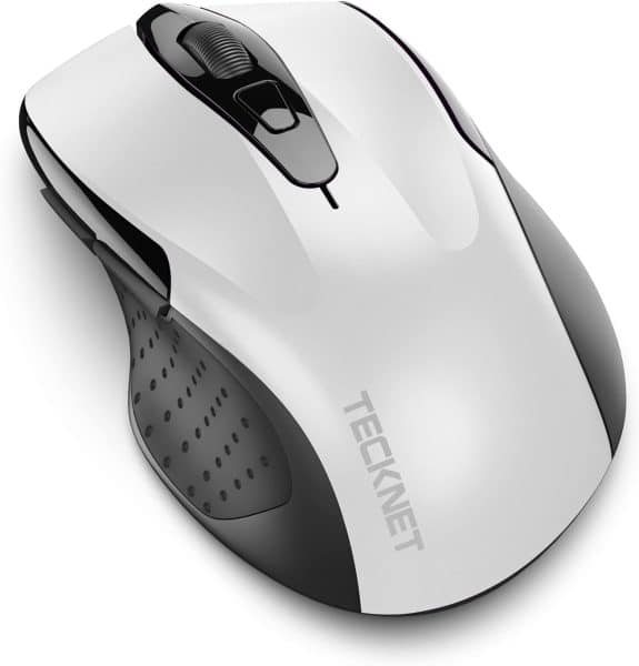 TECKNET Bluetooth Mouse, 3200 DPI Wireless Mouse (BT5.0  3.0) 5 Adjustable DPI, 6 Buttons and 2-Year Battery Computer Mouse Compatible with Laptop/Computer/Mac/Windows/Chromebook/Notebook