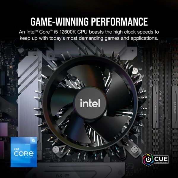 Corsair Vengeance i7400 Series Gaming PC - Liquid Cooled Intel® Core™ i9 12900K CPU - NVIDIA® GeForce RTX™ RTX 4090 GPU - 2TB M.2 SSD - 64GB Vengeance RGB DDR5 Memory - Black
