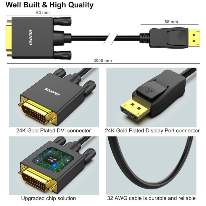 displayport to dvi cable in depth review comparison
