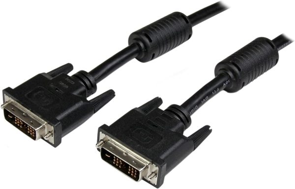 StarTech.com DVI Cable - 10 ft - Single Link - Male to Male Cable - 1920x1200 - DVI-D Cable - Computer Monitor Cable - DVI Cord - DVI to DVI Cable (DVIDSMM10)