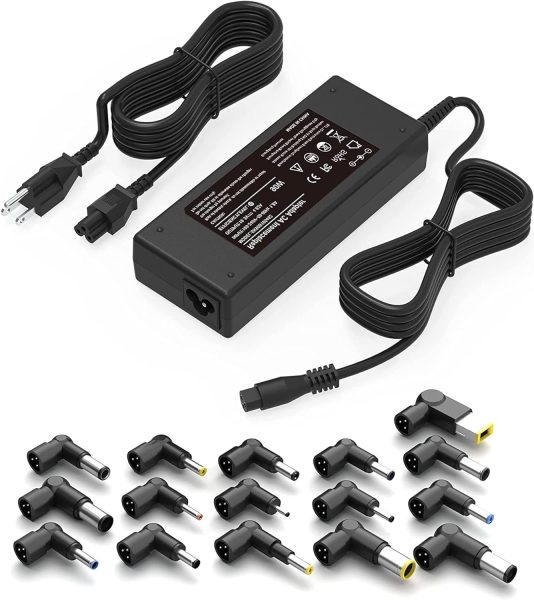 90W Universal AC Adapter Laptop Charger Replacement for Dell HP Acer Asus Lenovo IBM Toshiba Samsung Sony Fujitsu Gateway Notebook Ultrabook Chromebook Power Supply Cord with 16 Tips