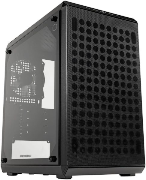 Cooler Master Q300L V2 Micro-ATX Tower, Magnetic Patterned Dust Filter, USB 3.2 Gen 2x2 (20GB), Tempered Glass Panel, CPU Coolers Max 159mm, GPU Max 360mm, Fully Ventilated Airflow (Q300LV2-KGNN-S00)