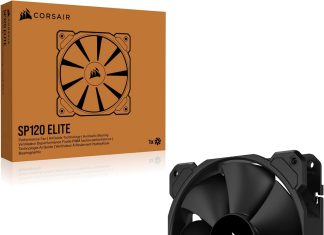 corsair sp120 elite 120mm pwm hydraulic bearing case fan with corsair airguide technology low noise 247 dba fan speeds f 1