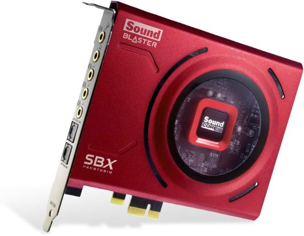 Creative Sound Blaster Z SE Internal PCI-e Gaming Sound Card and DAC, 24-bit / 192 kHz, 116 dB SNR, ASIO, 600Ω Headphones Amp, Mic EQ, Discrete 5.1 / Virtual 7.1, Supports Dolby Digital Live, DTS