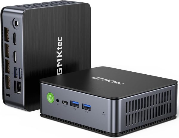GMKtec K1 Mini Powerhouse Gaming Computer AMD Ryzen 7 6800H (8C/16T, 4.70Ghz), Mini Gaming PC 16GB DDR5+512GB M.2 2280 PCle SSD AMD Radeon 680M, Windows 11 Pro, WiFi 6, BT 5.2, DP, RJ45 2.5G