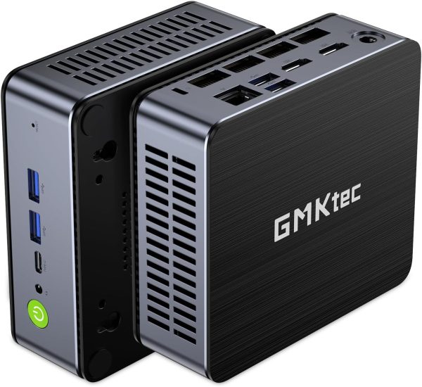 GMKtec K2 Gaming Mini PC Windows 11 Pro AMD Ryzen 7 7735HS Mini Computer up to 4.75GHz 32GB DDR5 RAM 1TB Hard Drive PCIe SSD AMD Radeon 680M, 2 x HDMI, 1x USB4, 4X USB Ports, WiFi 6, BT5.2