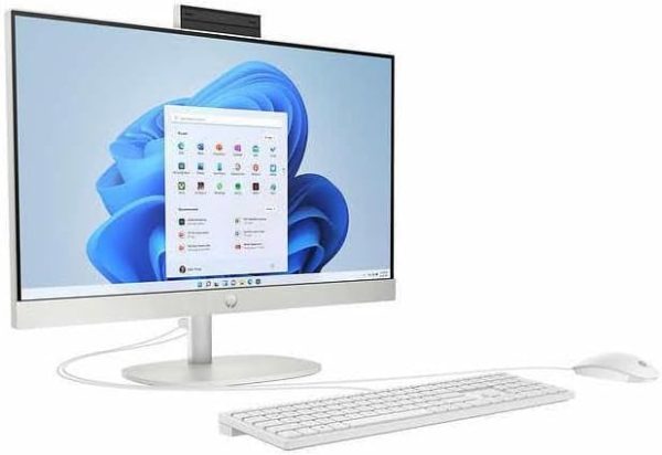 HP 23.8 Touchscreen All-in-One Desktop - AMD Ryzen 3 7320U - 1080p - Windows 11 PC Computer 24-cr0127c