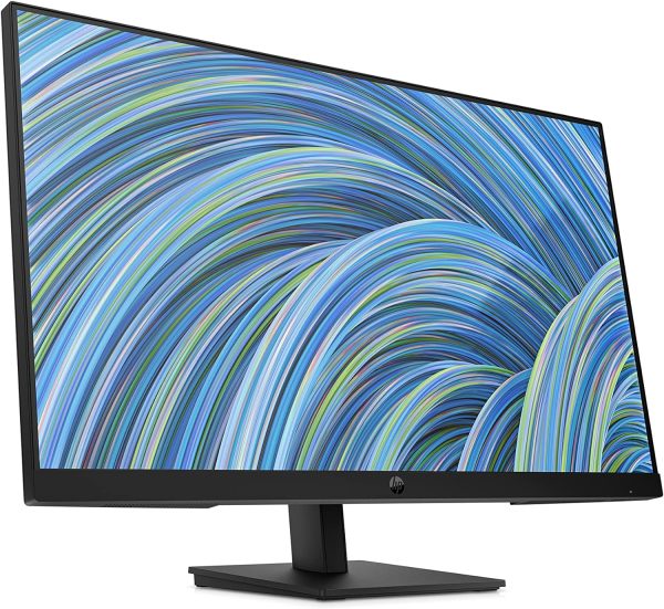 HP 27h Full HD Monitor - Diagonal - IPS Panel  75Hz Refresh Rate - Smooth Screen - 3-Sided Micro-Edge Bezel - 100mm Height/Tilt Adjust - Built-in Dual Speakers - for Hybrid Workers,Black