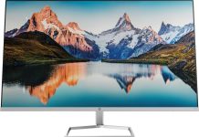 hp m32fw fhd monitor full hd 1920 x 1080 amd freesync 315 inches ceramic white with silver stand 3