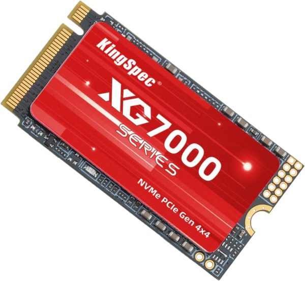 KingSpec 1TB M.2 2242 PCIe 4.0 SSD - Read Speed up to 7400MB/s, NVMe Internal SSD 3D Gen4 NAND Flash, M2 for Laptop Desktop