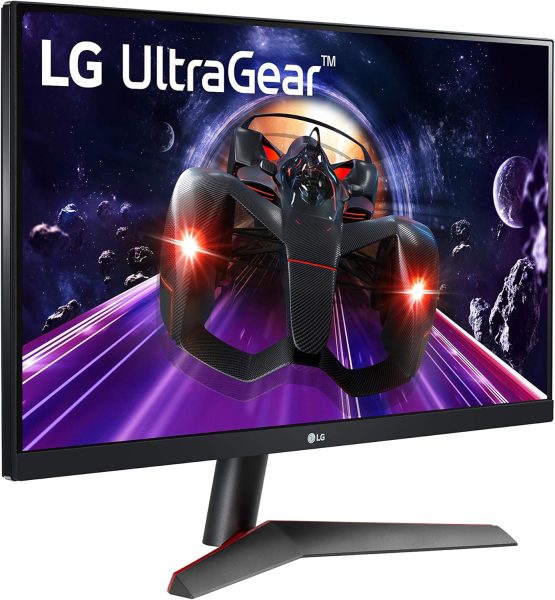 LG 24GN600-B UltraGear Gaming Monitor 24 Full HD (1920 x 1080) IPS Display, 1ms (GtG) Response Time, 144Hz Refresh Rate, AMD FreeSync Premium, HDR10, 3-Side Virtually Borderless Display,Black