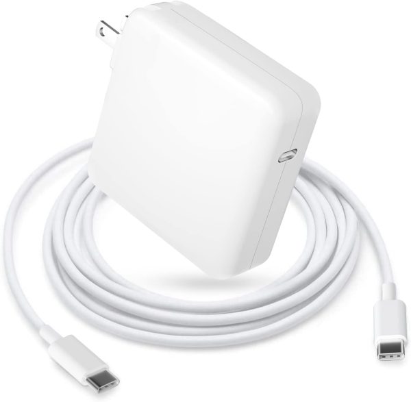 Mac Book Pro Charger - 87W USB C Power Adapter Compatible with 13/14/15 Inch After 2016, for Mac Book Air After 2018, Works 70W 67W 61W 30W 29W, Include Charge Cable（6.6Ft）