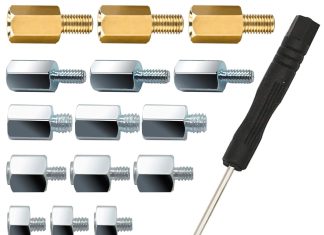 pcie nvme m2 ssd mounting screws kit for asus gigabyte asrock msi motherboards 30pcs