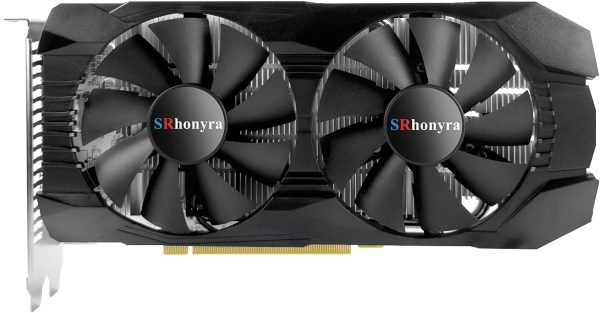 SRhonyra Radeon RX 580 8GB GDDR5 Graphics Card White PCB for Gaming PC Video Card 2048SP 256-Bit PCIe 3.0 x16 6-Pin Connector 2 Cooling Fan Desktop Computer Gaming GPU with HDMI DisplayPort  DVI Port