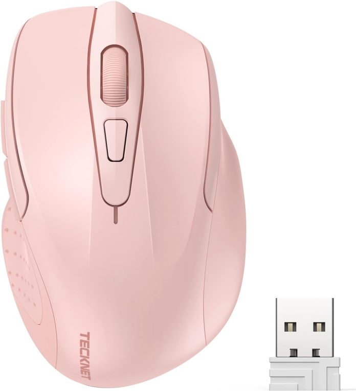 tecknet wireless mouse 24g ergonomic optical mouse computer mouse for laptop pc computer chromebook notebook 6 buttons 2 1