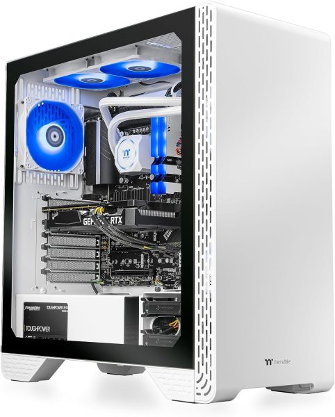 Thermaltake Glacier i350 Gaming Desktop (Intel Core™ i5-12400F, ToughRam Z-ONE 3600Mhz 16GB RGB Memory, NVIDIA® GeForce® RTX 3050, 1TB M.2 NVMe, Win 10 Home) S1GL-B660-350-LCS,White