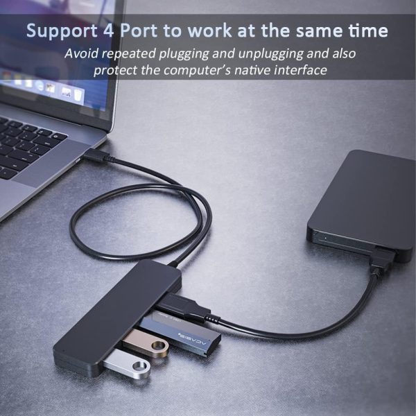 USB Hub 3.0, VIENON 7-Port USB Data Hub Splitter for Laptop, PC, MacBook, Mac Pro, Mac Mini, iMac, Surface Pro and More USB Devices