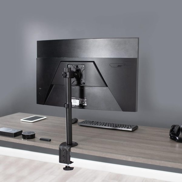 VIVO Single 13 to 38 inch LCD Monitor Heavy Duty Desk Mount Stand, Holds 1 Standard to Ultrawide Screen up to 38 inches, STAND-V001C