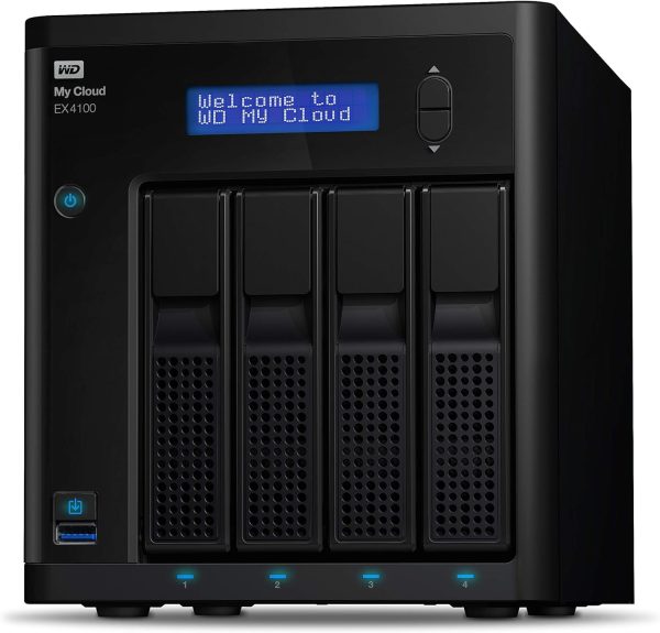 WD 40TB My Cloud EX4100 Expert Series 4-Bay Network Attached Storage - NAS - WDBWZE0400KBK-NESN