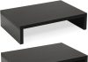 TEAMIX Wood Monitor Stand Riser 2 Pack review teamix wood monitor stand riser 2 pack 2 tier adjustable monitor stand dual monitor riser for 2 monitorslaptoppc black c