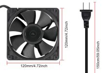 UMLIFE 2PACK EC 120mm x25mm Fan review umlife 2pack ec 120mm x 25mm dual ball bearings 120mm x 120mm x 25mm diy cooling ventilation exhaust fan 110v 115v 120v 1 3